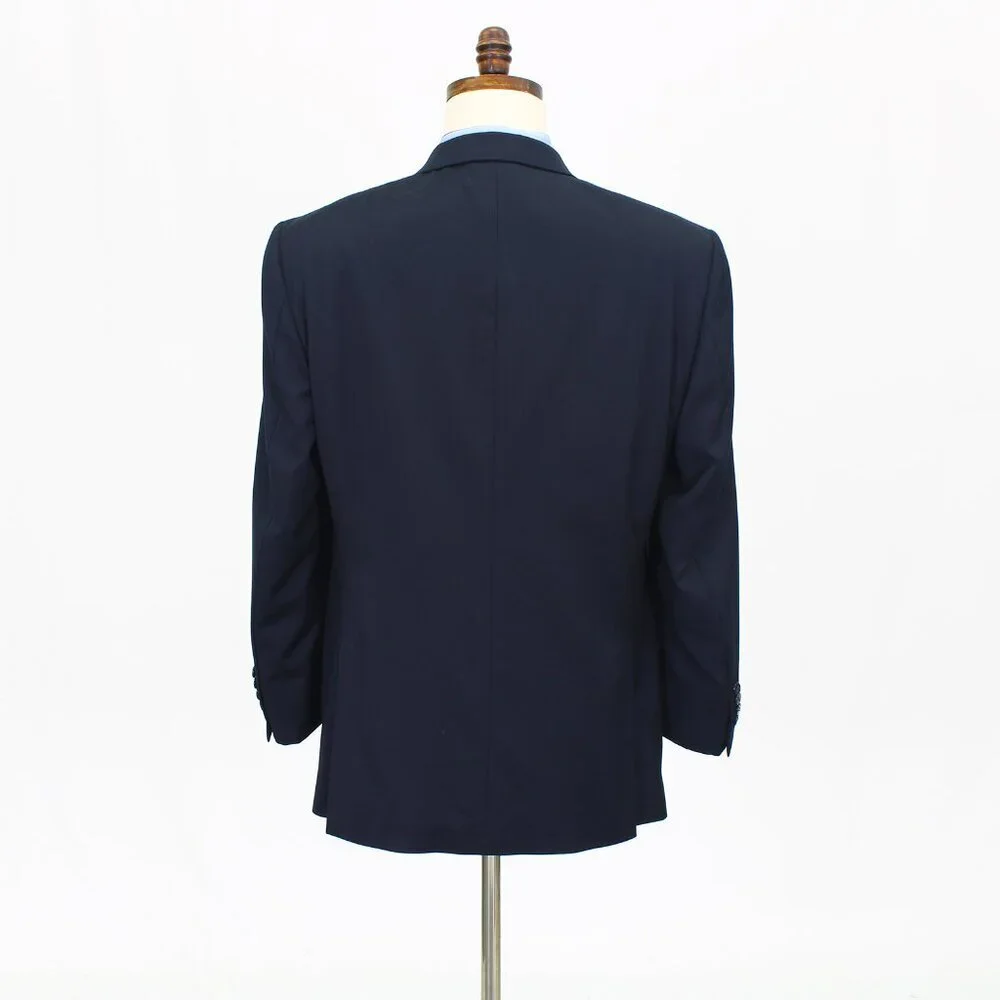Jos. A. Bank 42R Navy Solid 2-Button Sport Coat Blazer Jacket T703